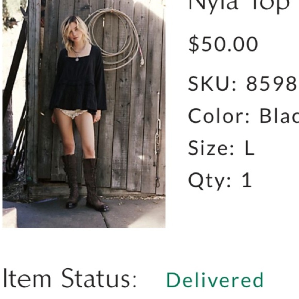 FP Movement by Free People Black Blouse